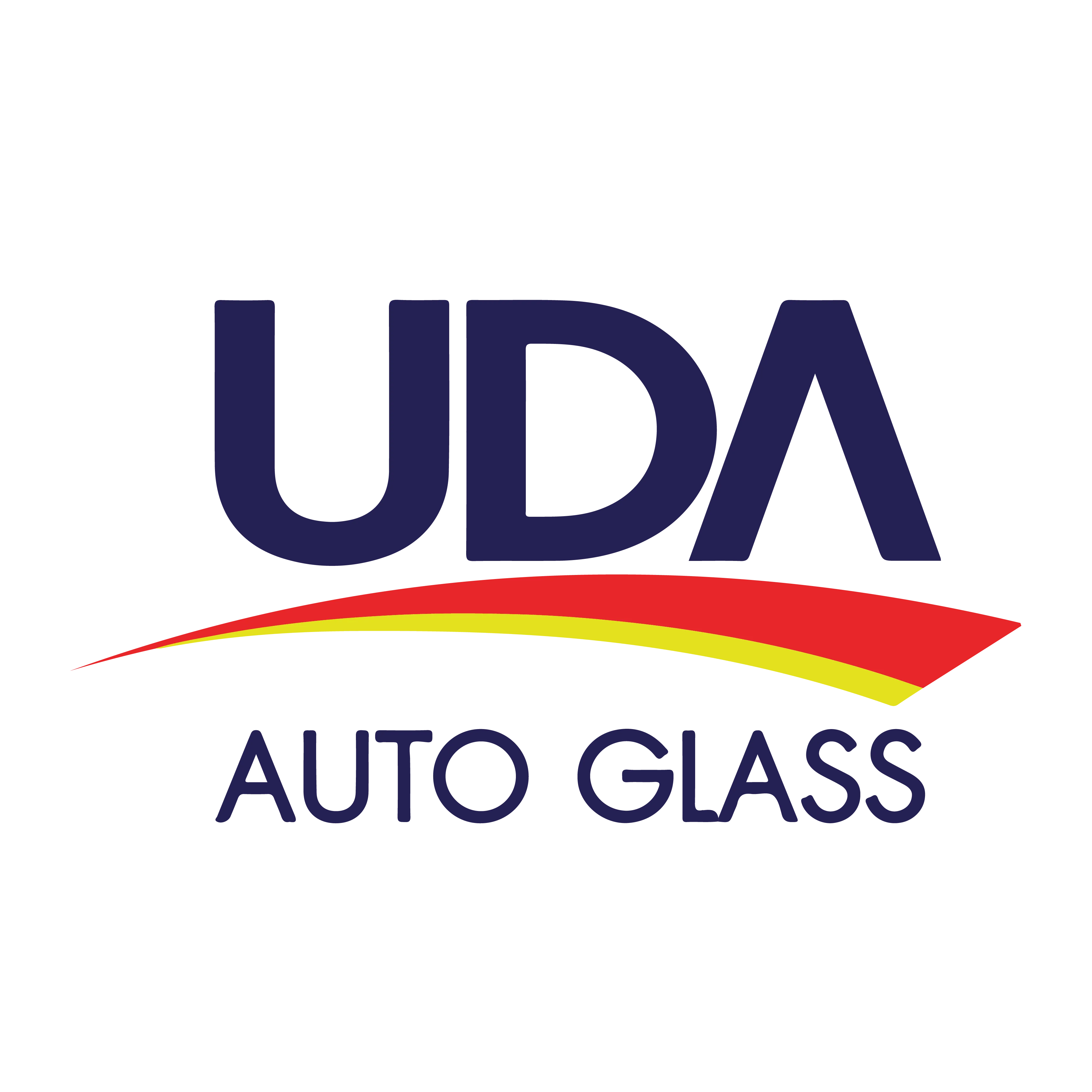 โลโก้ UDA Auto Glass — ศูนย์บริการกระจกรถยนต์และฟิล์มกรองแสงมาตรฐาน OEM